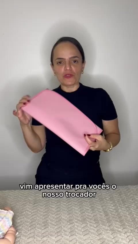 Trocador de Fralda Portátil Impermeável e acolchoado para bebê
